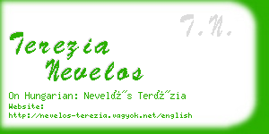 terezia nevelos business card